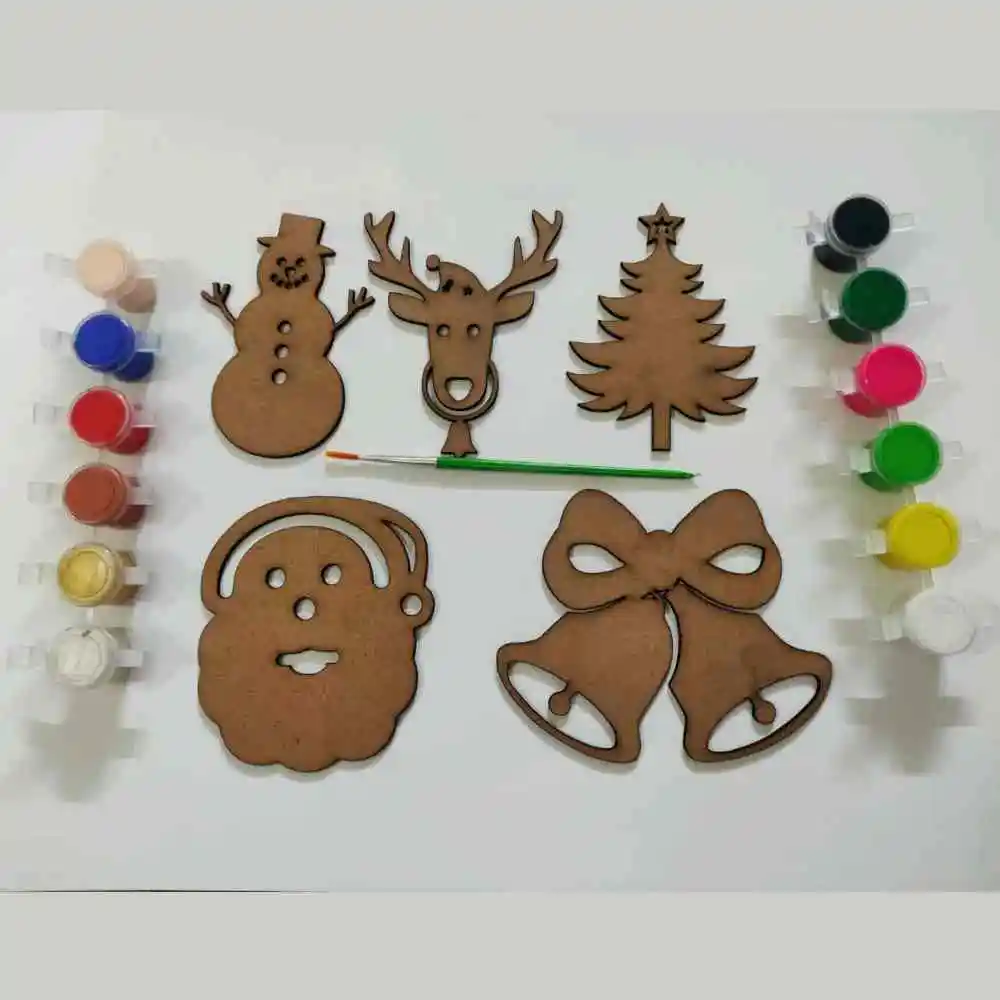 DIY MDF Christmas Ornaments